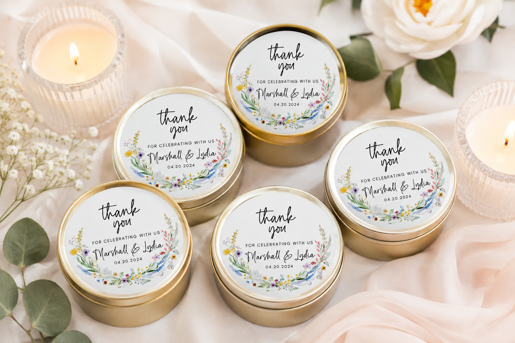 Wildflower Wedding Spring Floral Stickers