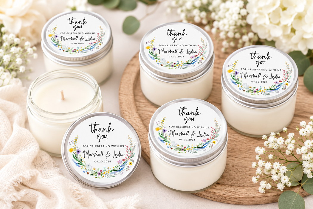 Wildflower Wedding Spring Floral Stickers