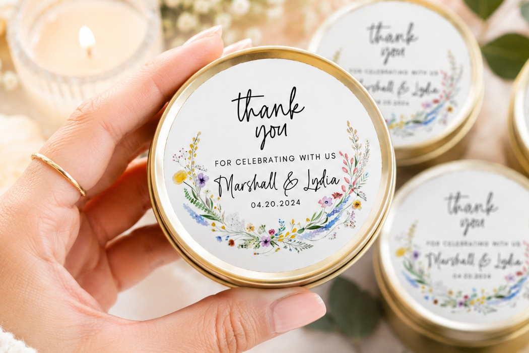 Wildflower Wedding Spring Floral Stickers