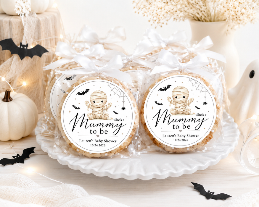 She's a Mummy to Be Baby Shower Favor Stickers