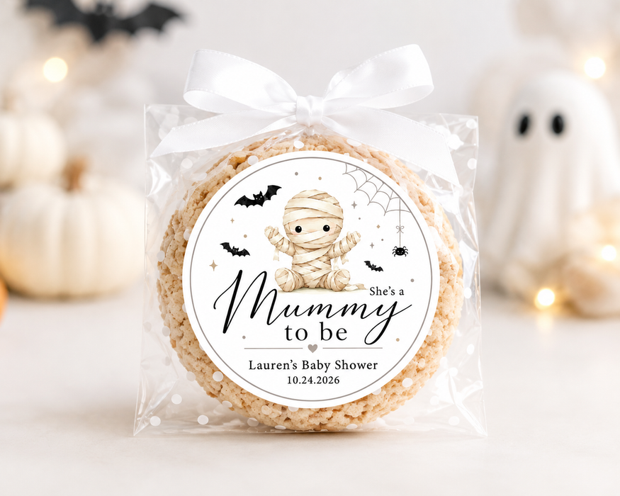 She's a Mummy to Be Baby Shower Favor Stickers