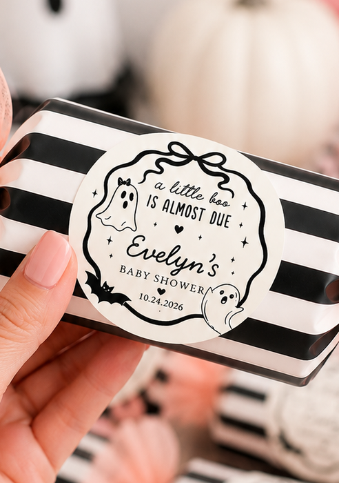 A Little Boo Is Almost Due Simple Favor Labels