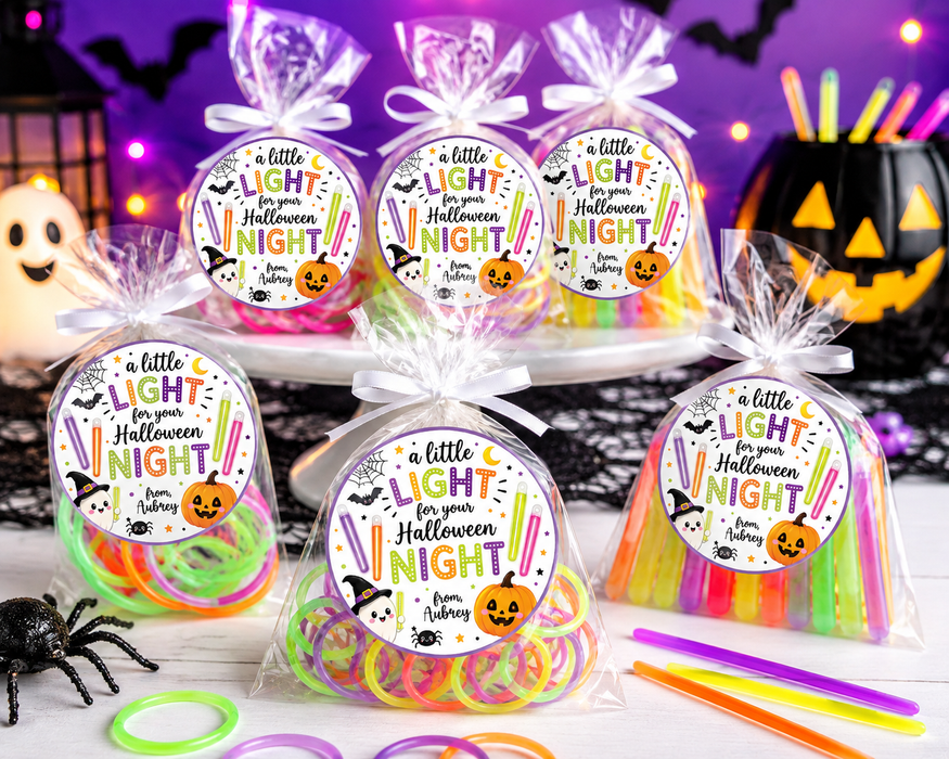 Halloween Glow Stick Favor Stickers