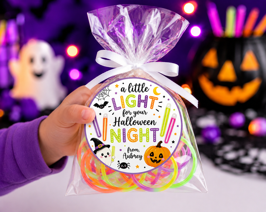 Halloween Glow Stick Favor Stickers