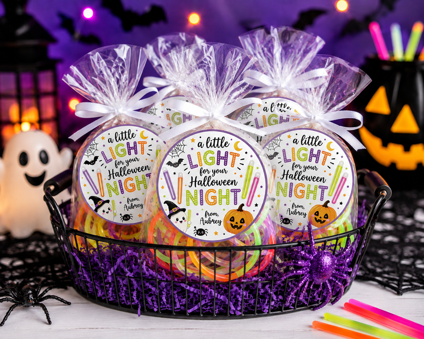 Halloween Glow Stick Favor Stickers
