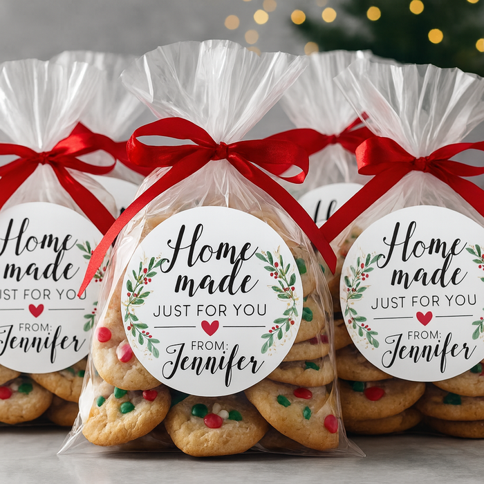 Christmas Homemade Bakery Stickers