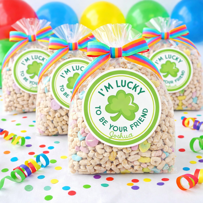 Lucky You're in My Class Shamrock Stickers