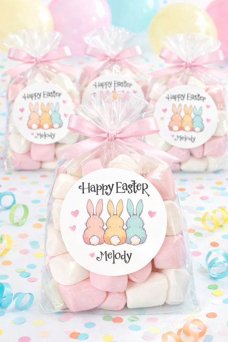 Bunny Tails Easter Party Stickers