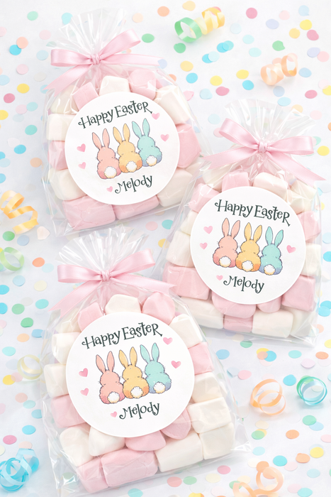 Bunny Tails Easter Party Stickers