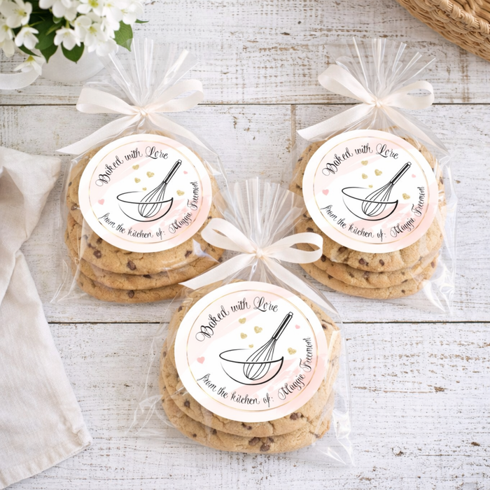 Baked with Love Bowl Whisk Stickers