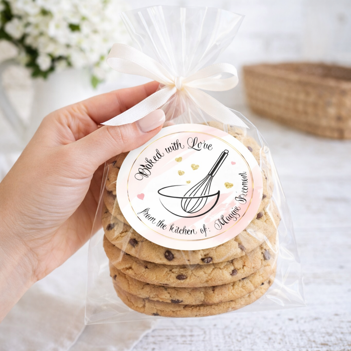 Baked with Love Bowl Whisk Stickers