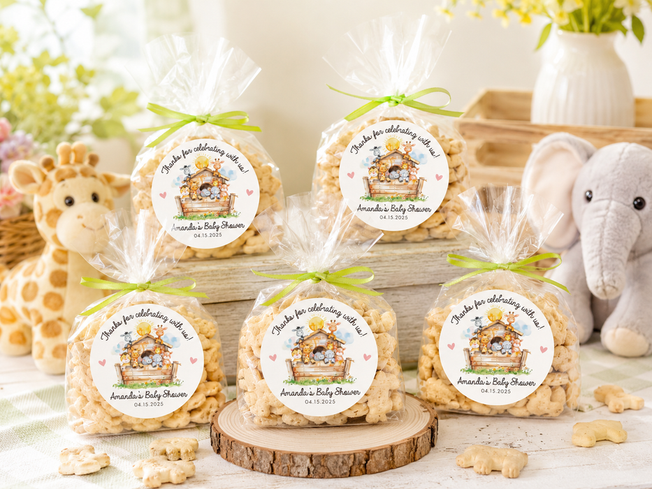 Animal Ark Baby Shower Stickers