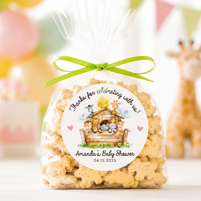 Animal Ark Baby Shower Stickers