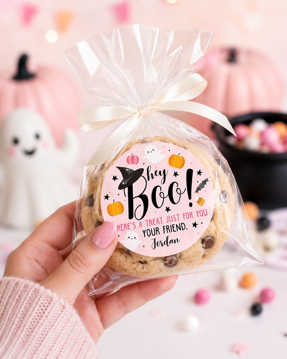 Hey Boo Treat Bag Label Stickers