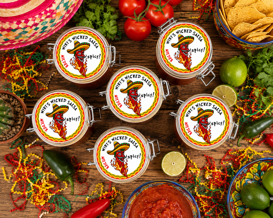 Homemade Salsa Stickers