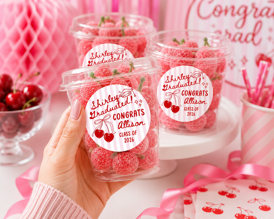 Shirley Temple Graduation Stickers