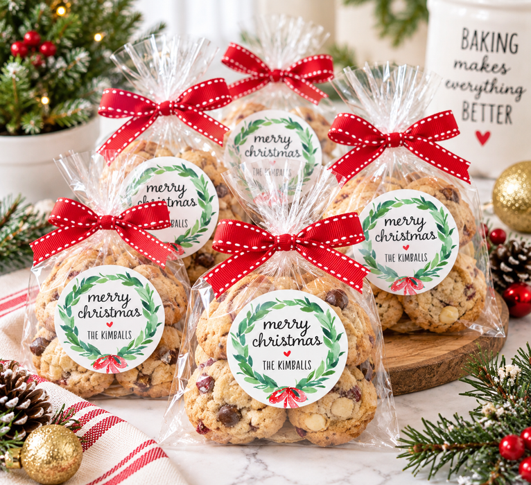 Christmas Wreath Stickers