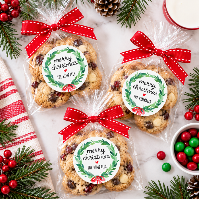 Christmas Wreath Stickers