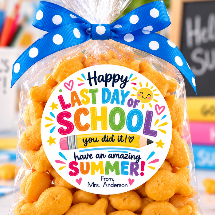 Last Day of School Summer Stickers