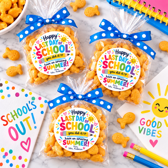 Last Day of School Summer Stickers