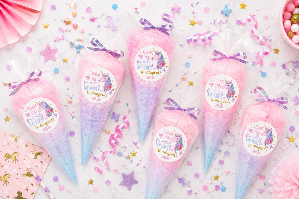 Magical Unicorn Birthday Stickers