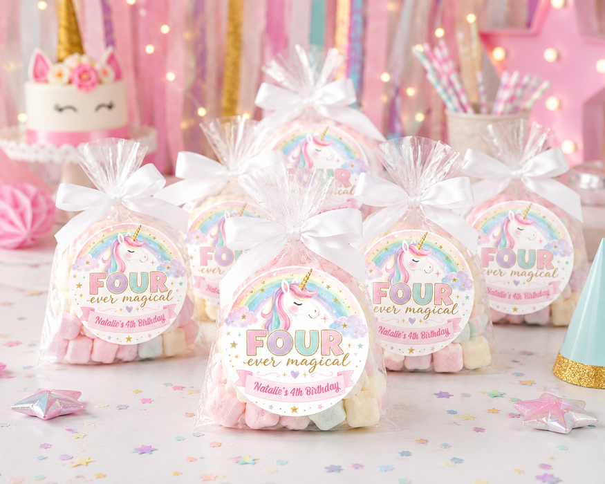 Four Ever Magical Birthday Stickers