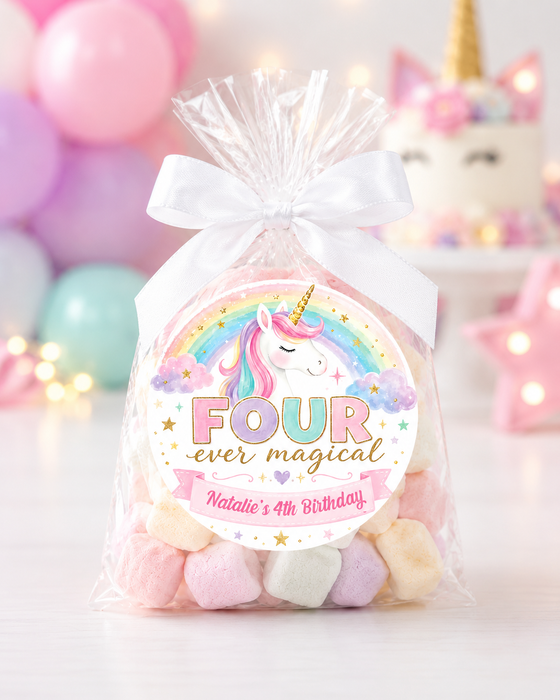Four Ever Magical Birthday Stickers