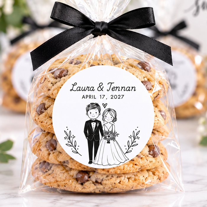 Bride & Groom Wedding Stickers