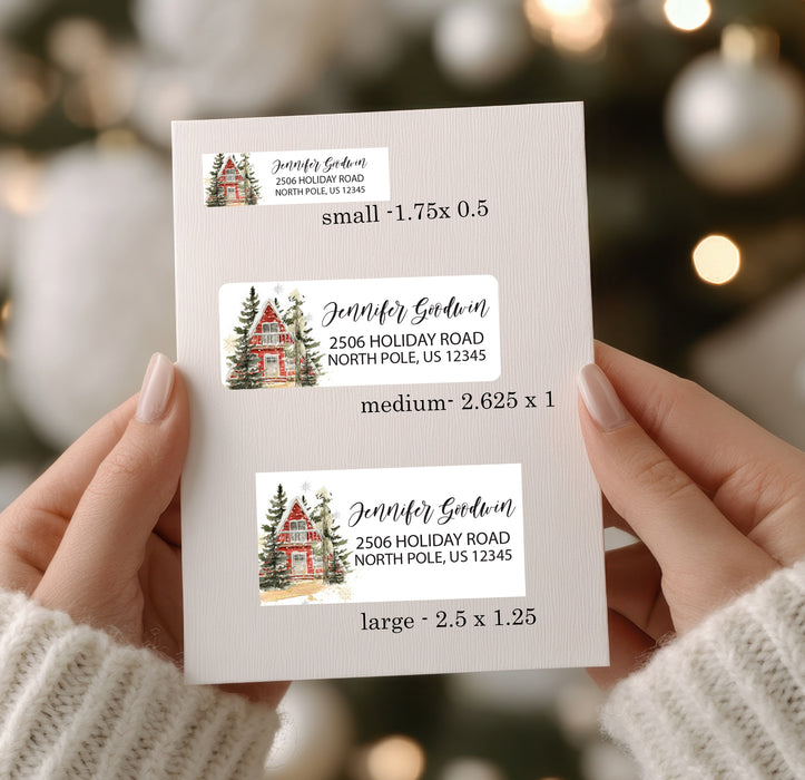 Floral Graduation Cap Return Address Labels