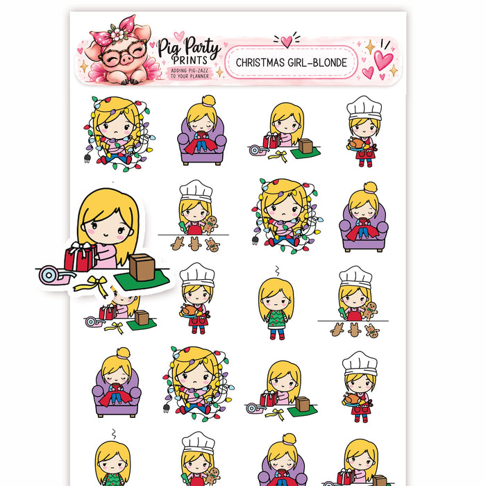 Christmas Girls Planner Stickers
