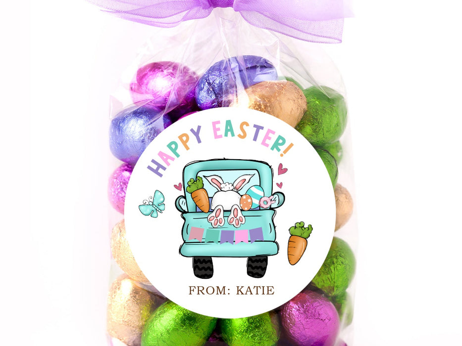 Easter Truck Party Stickers