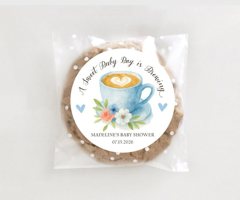 Sweet Boy Brewing Baby Shower Stickers