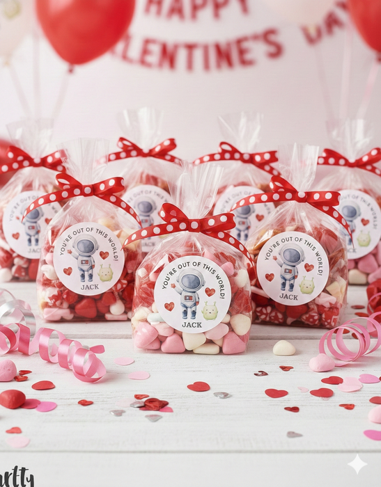Out of this World Valentine Stickers