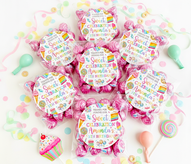Sweet Treat Candy Birthday Stickers