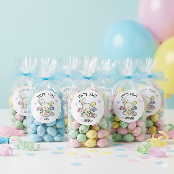 Bunny Easter Candy Bag Labels