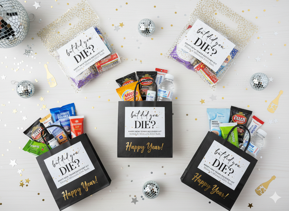 But Did You Die Recovery Kit New Years Labels