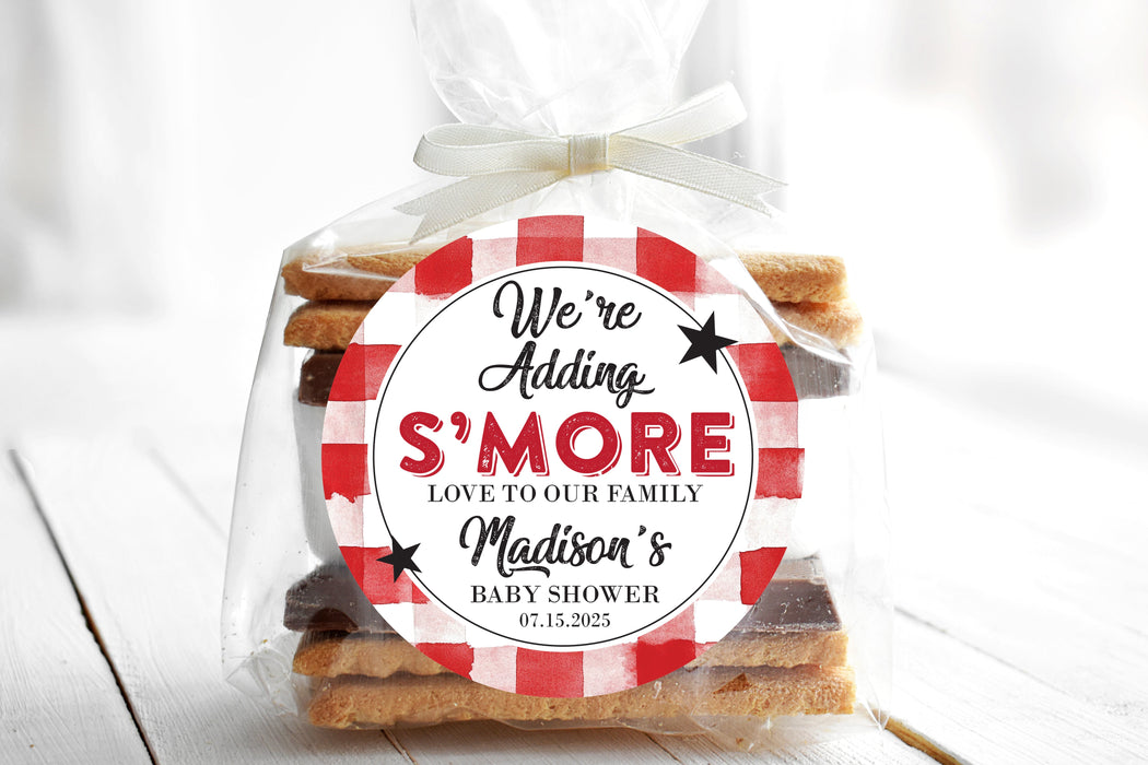 Baby Q Smore Baby Shower Stickers