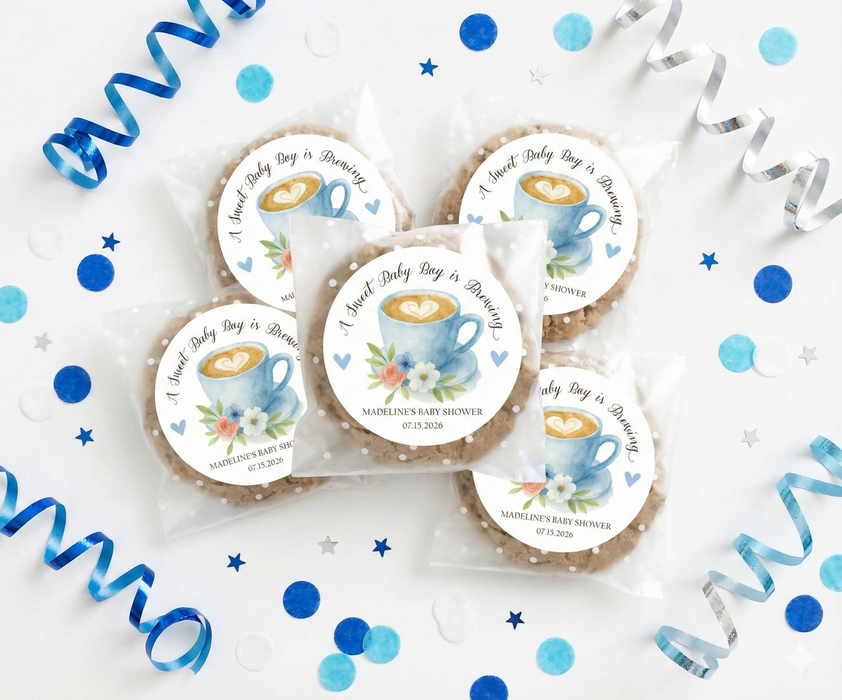 Sweet Boy Brewing Baby Shower Stickers