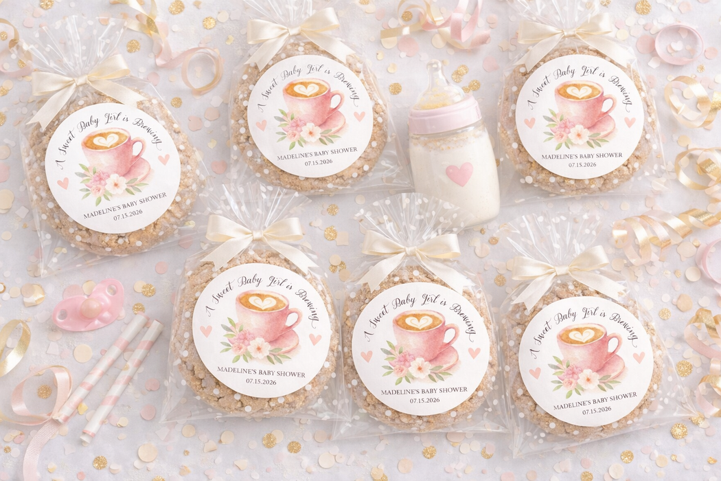 Sweet Girl Brewing Baby Shower Stickers