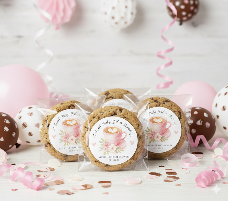 Sweet Girl Brewing Baby Shower Stickers