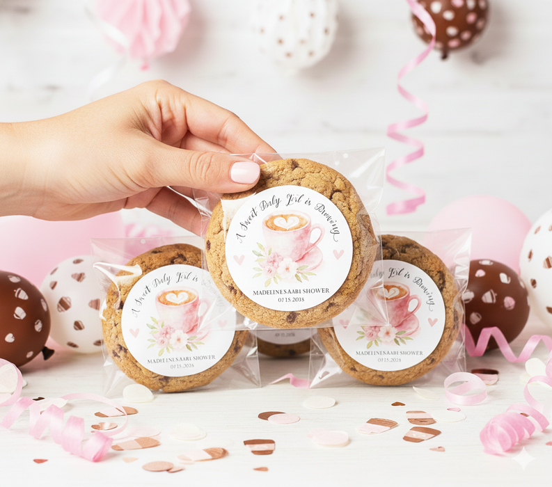 Sweet Girl Brewing Baby Shower Stickers