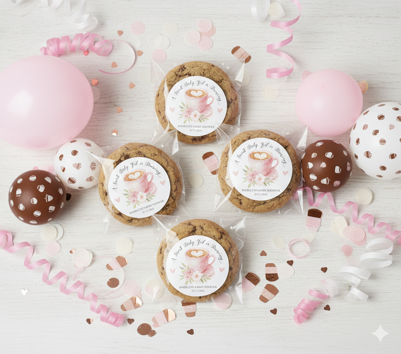 Sweet Girl Brewing Baby Shower Stickers