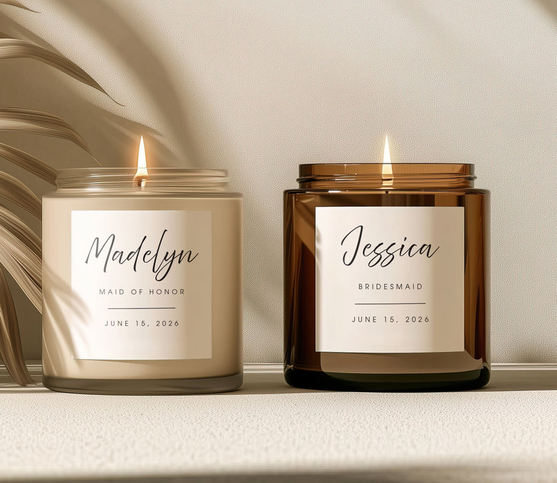 Wedding Party Candle Stickers