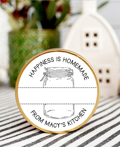 Happiness is Homemade Custom Food Labels — Jessica Weible Studios