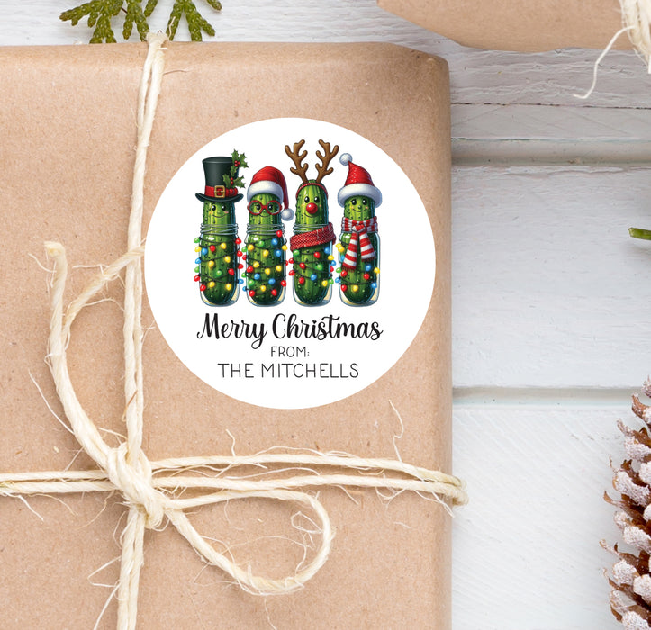 Pickle Christmas Stickers