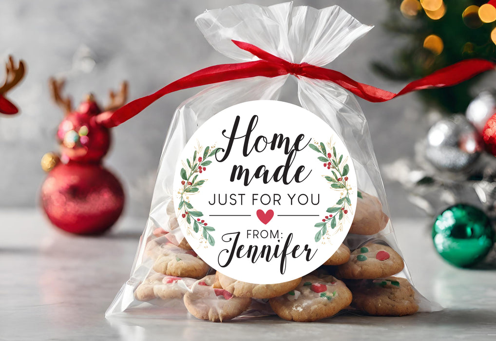 Christmas Homemade Bakery Stickers