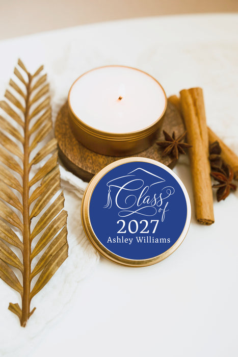 Graduation Flourish Cap Stickers