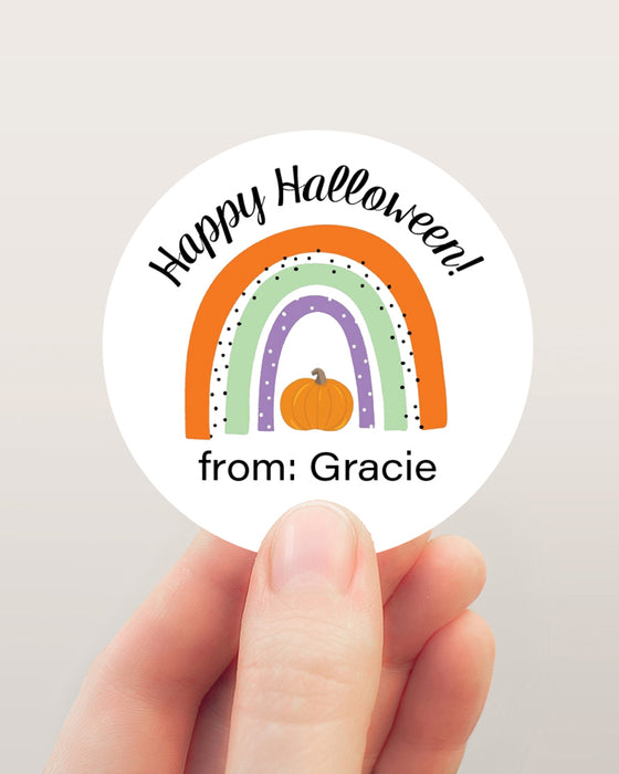 Halloween Rainbow Treat Stickers