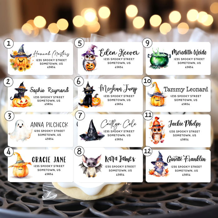 Halloween Return Address Stickers