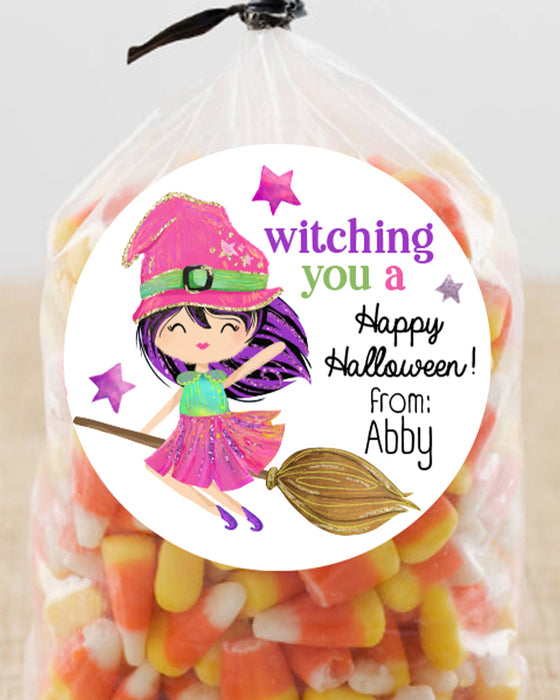 Witching Halloween Treat Sticker